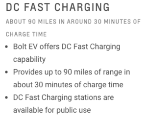 Chevy Bolt-DC Fast Charging