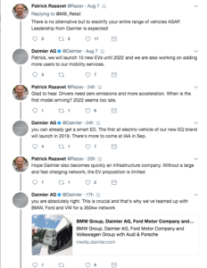 Mercdes-Benz Tweet - initial conversation