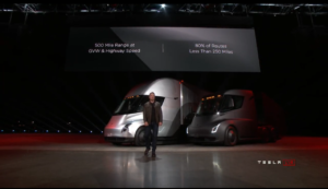 80% of routes less than 250 miles - Tesla Semi announcement