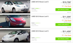 2015 Nissan LEAF - sample used model prices - Edmunds