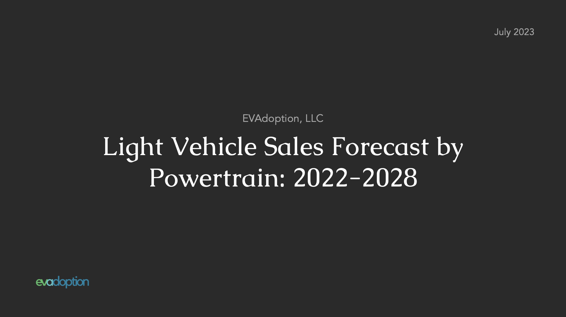 PDF Cover • LV Sales Forecast 2022-2028